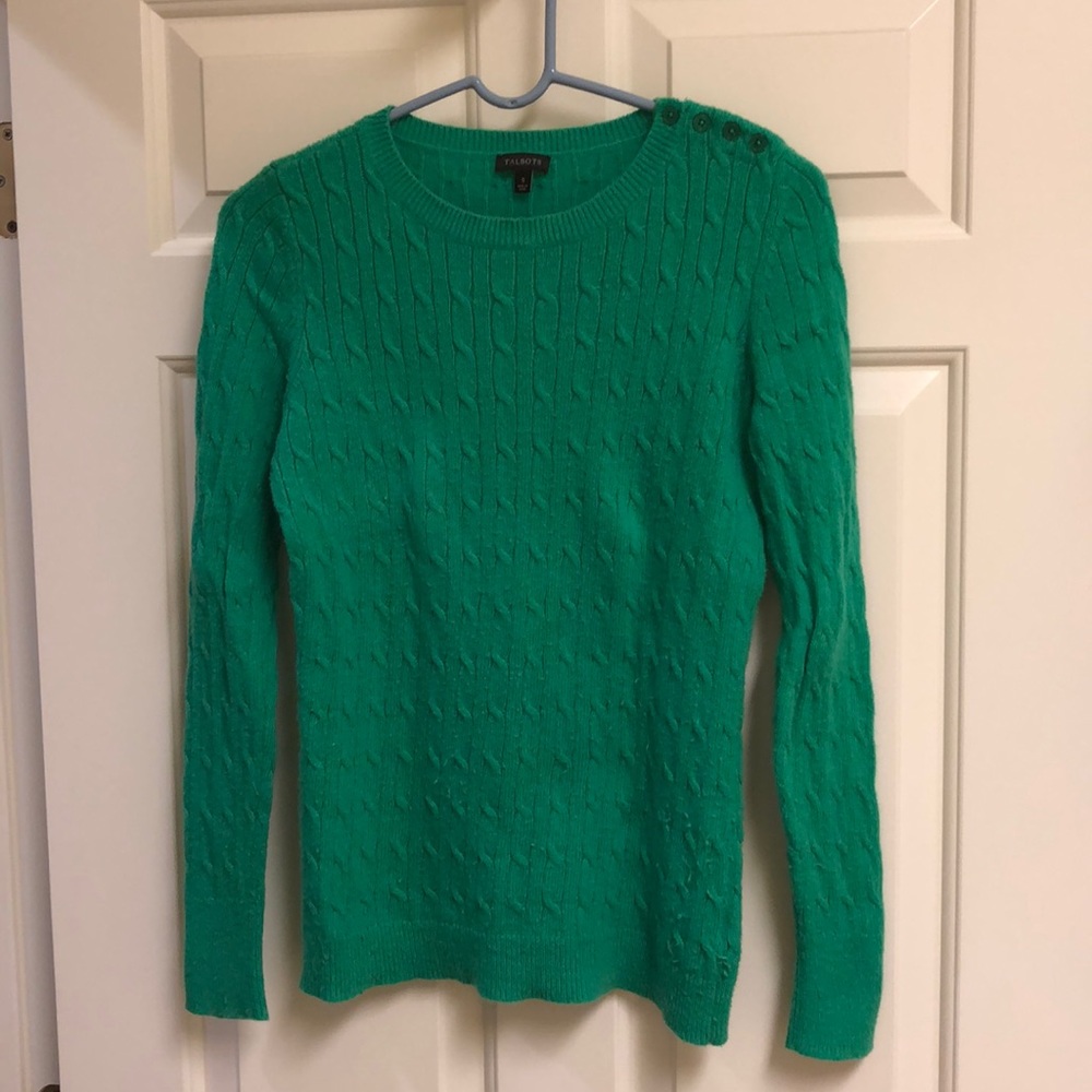 Talbots Emerald Green Crewneck Sweater